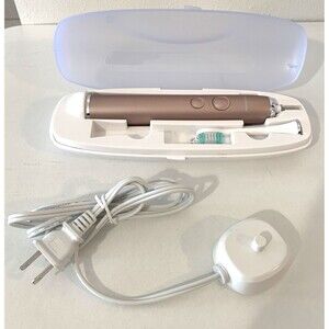 AquaSonic Electric Toothbrush Sanitized w/Original Case Charger & New Brush Head